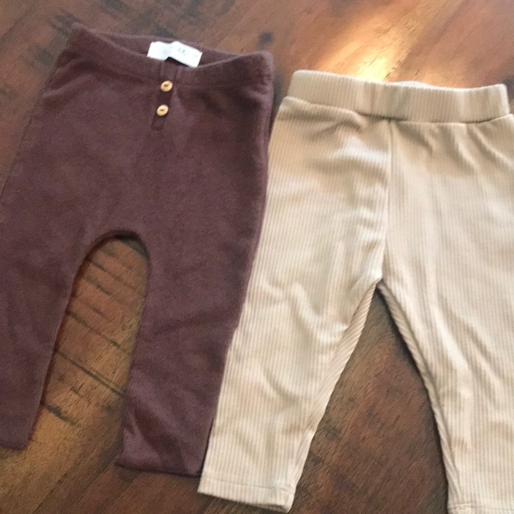 Zara Kids Ribbed Leggings Duo